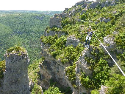 Via Ferrata Boffi, Mélanie et Guillaume Millau Sport Nature