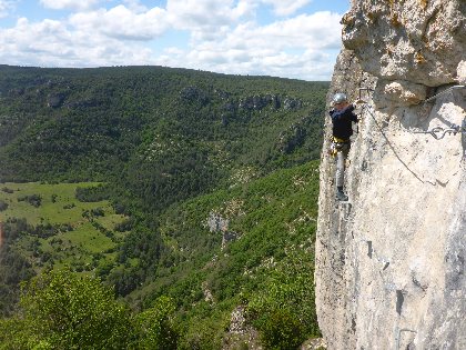 Via Ferrata Boffi, Mélanie et Guillaume Millau Sport Nature