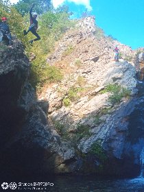 Mélanie et Guillaume - Canyon bramabiau, Mélanie et Guillaume