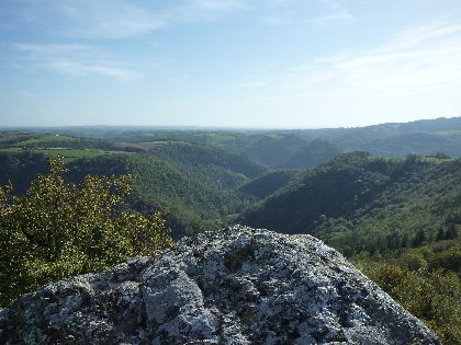 Vue du roc de miramont, 