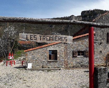Les Trémières - Aire des marcheurs, Florence COMBES 