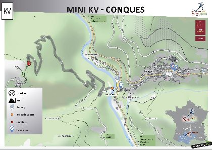 Carte du mini KV trail , 