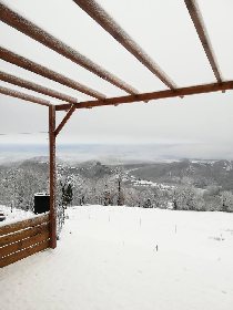 Terrasse enneigée , 