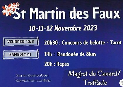 FETE VOTIVE de St Martin des Faux 2024