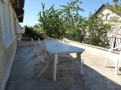 Terrasse coté nord 25m2, Maison Calmels