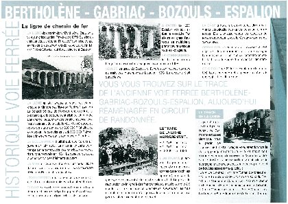 Ancienne voie ferrée Bertholène - Bozouls - Espalion, Office de Tourisme des Causses à l'Aubrac