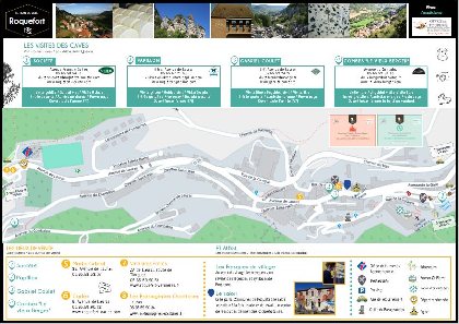 Plan du village de Roquefort-Sur-Soulzon, ROQUEFORT TOURISME