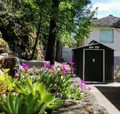 Arrière de la maison côté forêt , VILLETTE Vincent