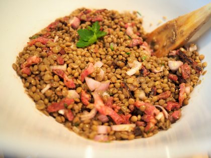 Salades de lentilles blondes du Lévézou - Pareloup, les frontilles