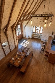 Pièce à vivre vue de la mezzanine, propriétaires