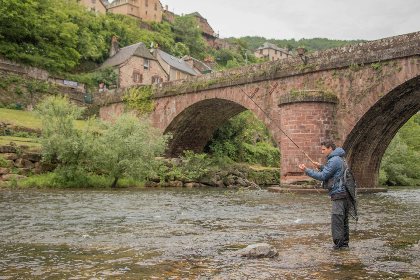 Le Lot à Saint-Laurent-d'Olt, Fédération de pêche de l'Aveyron