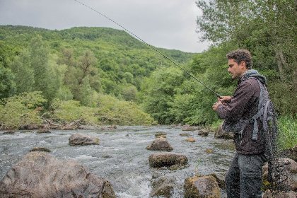 Le Lot amont de St Geniez-d'Olt à St Laurent-d'Olt no kill, Fédération de pêche de l'Aveyron