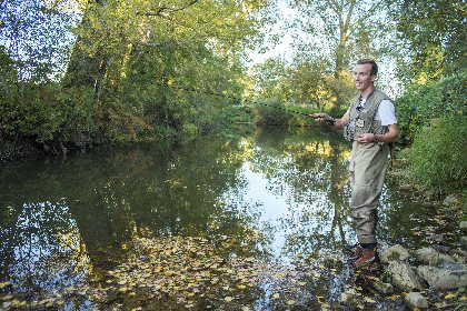 L'Aveyron à Laissac pont d'Ampiac (no kill truite) , Fédération de pêche de l'Aveyron