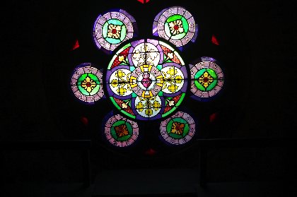 Moyrazès - vitrail, OFFICE DE TOURISME PAYS SEGALI