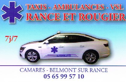 Taxi Rance et Rougier, Office de Tourisme Rougier d'Aveyron Sud