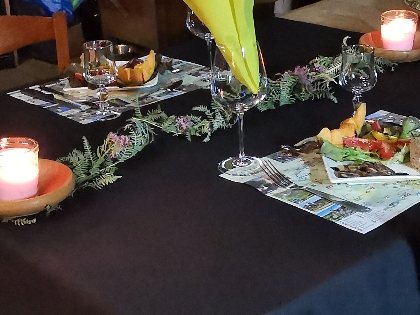 dîner pour les amoureux devant la cheminée, La Grange ô tisanes-Conques