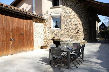 Cour arrière maison, propriétaire