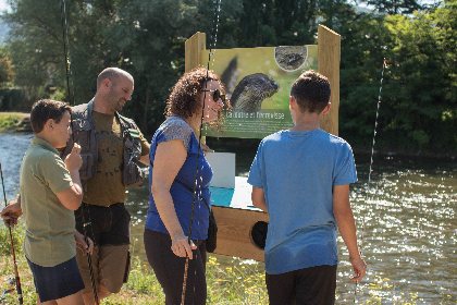 Le Lot à Saint Geniez d'Olt , Fédération de pêche de l'Aveyron
