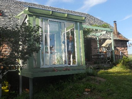 Veranda de la Chambre Basque, Office de Tourisme des Causses à l'Aubrac