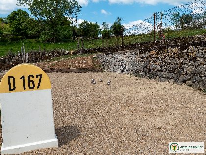 terrain de pétanque, Propriétaire du gîte