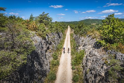 Circuit VTT De la Baraque froide à Fontvive, OFFICE DE TOURISME LARZAC VALLEES