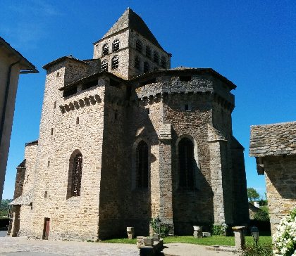 Eglise de Boussac - panneau d'interprétation, OT Pays Ségali - Issalis Edith