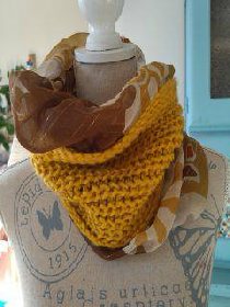 Snood tricot foulard, Eclectic Tics