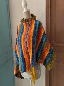 Poncho recyclage tricot, Eclectic Tics