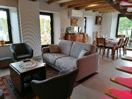 Gîte de Bernadette et Bernard près de Conques_Salon séjour, Magaly Bruel