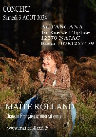 Concert au Tangana : Maïte Rolland