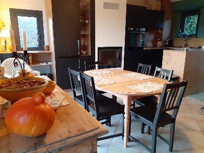 Figuiès,  séjour coté cuisine et repas., Béatrice Boyer