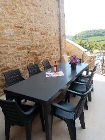 Terrasse, Office de Tourisme des Causses à l'Aubrac