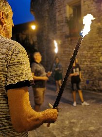 Visite guidée nocturne de Villeneuve-d'Aveyron, OT Villefranche-Najac