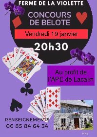 Concours de belote à La Violette