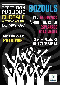 Répétition publique - Chorale À tous Choeurs du Nayrac
