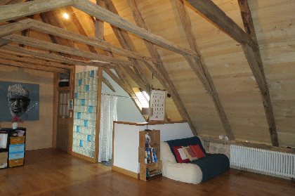 Chambre Marcillac côté douche/lavabo/toilettes indépendantes, Sylvie Langevin
