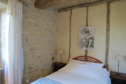 Chambre St-Jean donnant sur le jardin et la chapelle, Sylvie Langevin