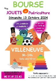 Bourse aux jouets et à la puériculture - Villeneuve