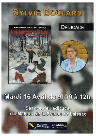 Séance de dédicaces avec Sylvie BOULARD à Laissac