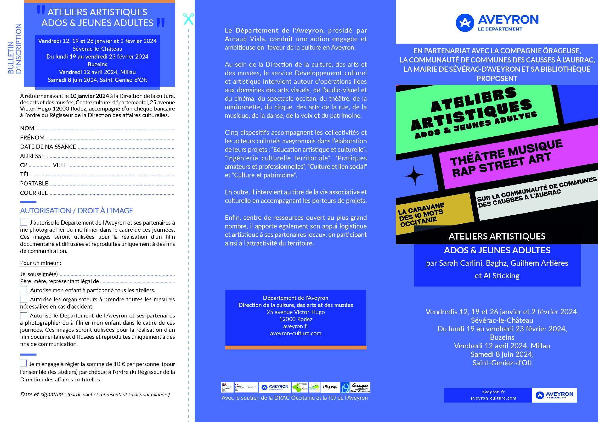 Ateliers ados et adultes