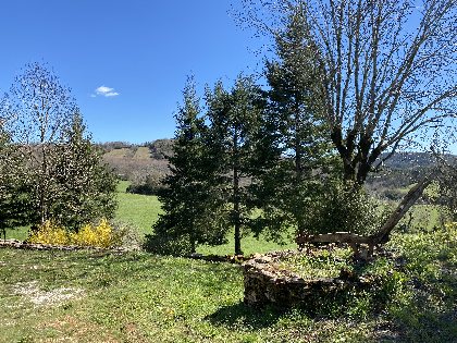 Vue du gîte, L'Oustal d'Alteyrac