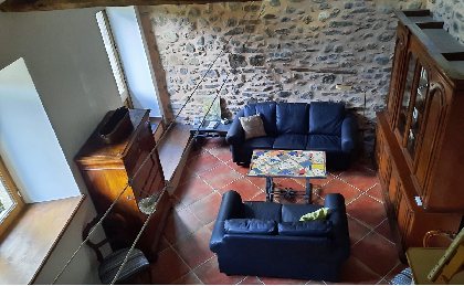 Le salon vu de la mezzanine, OFFICE DE TOURISME LARZAC VALLEES