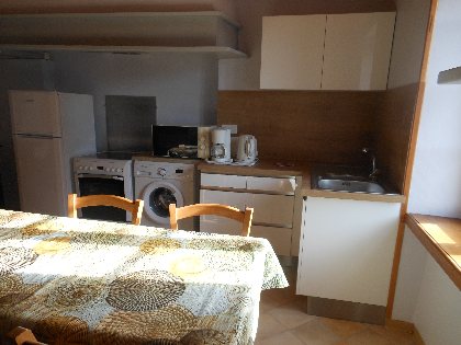 Coin cuisine, Appartement de vacances