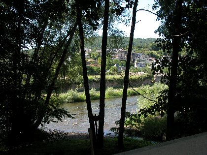 Vue depuis jardin Patrick Morel  (groupes), M et Mme Patrick Morel