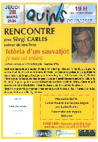 À Quins, on raconte : Rencontre avec Sèrgi Carles