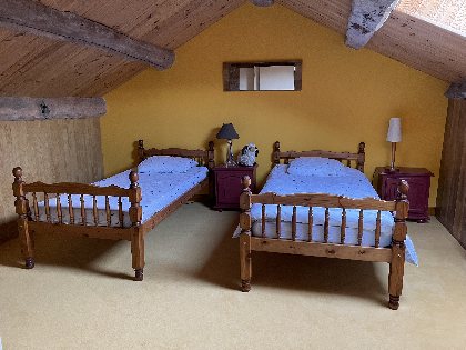 Lits 90 chambre mansardée, La Paularine