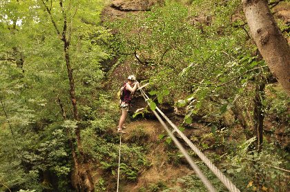 Via ferrata au Roc du Gorb avec Nicolas Daniel, Nicolas DANIEL