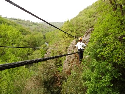 Via ferrata au Roc du Gorb avec Nicolas Daniel, Nicolas DANIEL