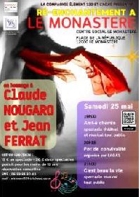 Spectacle hommage à Claude Nougaro et Jean Ferrat au Centre Social du Monastère