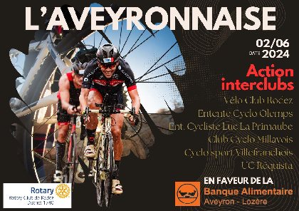 L'AVEYRONAISE - Randonnée vélo caritative au profit de Banque Alimentaire Aveyron Lozère